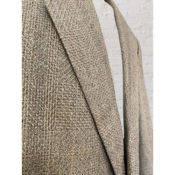 Countess Mara, 100% Silk Blazer, Sportcoat, Neutral, Soft,2 button, Men's 38S - Picture 2 of 10